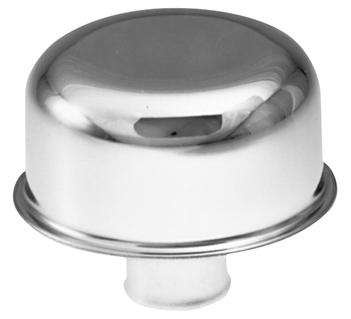 Engine Valve Cover Breather 3 Inch Diameter No Logo 3/4 OD Neck for PCV Hole Chrome Proform