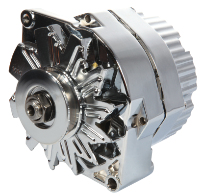 Alternator 80 AMP GM 1 Wire Style Machined Pulley Chrome Finish Proform