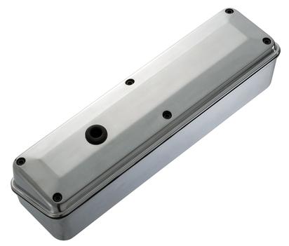 Engine Valve Covers 2 Piece Tall Style Aluminum Polished No Logos SB Chevy No Logos Proform