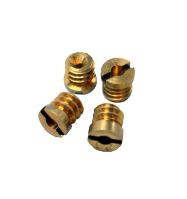 Carburetor Idle Feed Restriction Kit 0.37 Inch Brass Material Set of 4 Pieces Proform