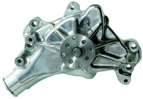 Engine Water Pump Mechanical Long Style High Flow Model Polished SB Chevy Proform