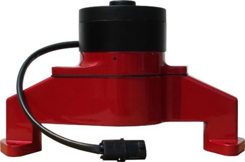 Electric Engine Water Pump Aluminum Red Powder Coat Fits BB Chevy Engines Proform