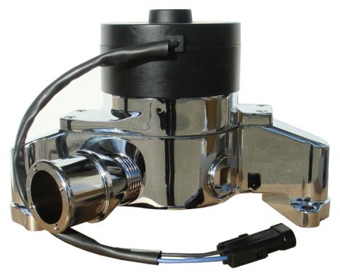 Electric Engine Water Pump Aluminum Chrome Finish Fits SB Chrysler Engines Proform