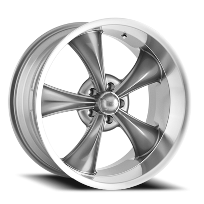 Ridler Wheels Aluminum Wheels 695 GY 17x7 Grey Machined Lip 5 On 114.3 Bolt Pattern 0 Offset