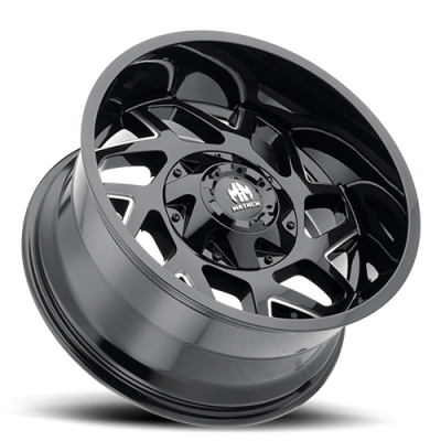 Mayhem Offroad Wheels Hatchet 8106 BK 20x10 Milled Spokes Black -19 Off Set 6 Lug 4.75 BSM 106 Bore Cast Aluminum