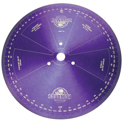Degree Wheel; Aluminum 14.000 Howards Cams 92115