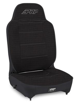 Enduro High Back Reclining Suspension Seat Driver Side All Black PRP Seats