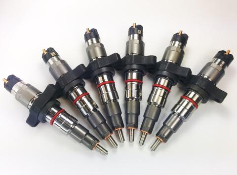 Dodge 04.5-07 Reman Injector Set 100 Percent Over 250hp Dynomite Diesel