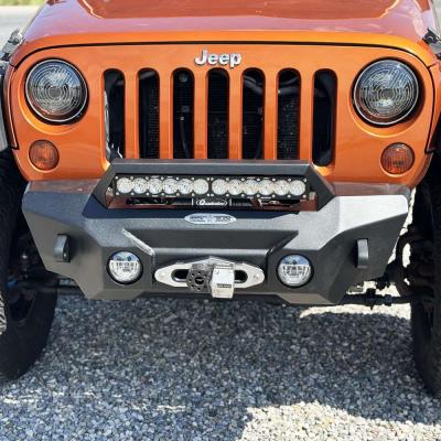 Appalachian Steel Stubby Front Bumper With Winch Plate Wrangler JK Rock Slide Engineering