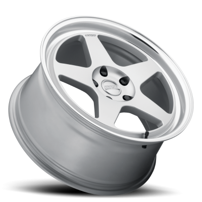 Aluminum Wheels 18x10.5 KNP K12H Machined Lip Hyper Silver 5x114.3 Bolt Pattern 12 Offset Kansei Wheels