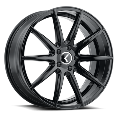 Cast Aluminum Wheels Spectra 183 GB 22x8.5 Gloss Black 5 on 108/5 on 114.3 Bolt Pattern 38 Offset Kraze Wheels