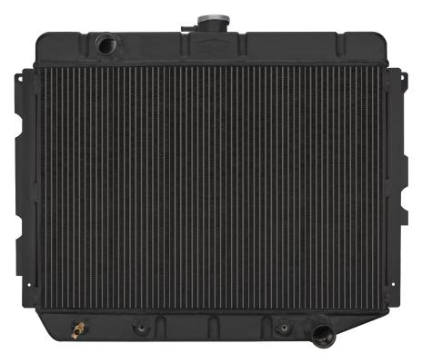 66-74 A,B,C, E Body With AC Automatic 17 x 26 Inch Aluminum Performance Radiator Black Night Rider Series Cold Case Radiators 