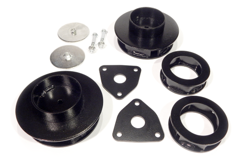 2.5 Inch Front And Rear Leveling Coil Spring Spacer Kit Does Not Fit Models Equipped With Air Ride For 12-18 Dodge Ram 1500 Top Gun Customz