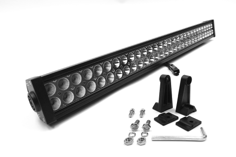 30 Inch LED Light Bar Straight Dbl Row Chrome Series Combo Flood/Beam 180W Dt Harness 79900 16,200 Lumens Top Gun Customz
