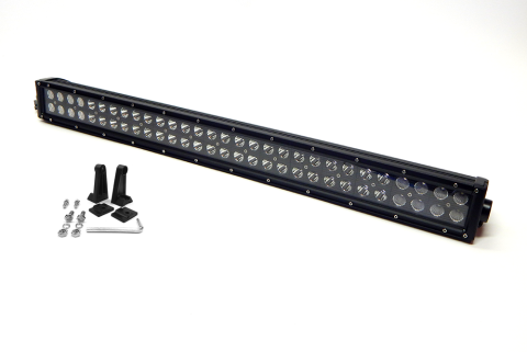 30 Inch LED Light Bar Black Series Straight Dbl Row Combo Flood/Beam 180W Dt Harness 79900 16,200 Lumens Top Gun Customz