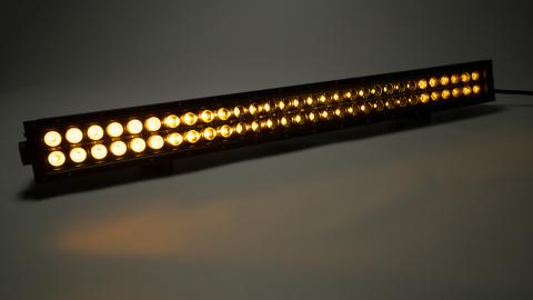 30 Inch LED Light Bar Dbl Row Combo Amber/White Flood/Beam 72W Dt Harness 79900, 79904 10,800 Lumens Top Gun Customz