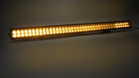40 Inch LED Light Bar Dbl Row Combo Amber/White Flood/Beam 72W Dt Harness 79900, 79904 14,400 Lumens Top Gun Customz