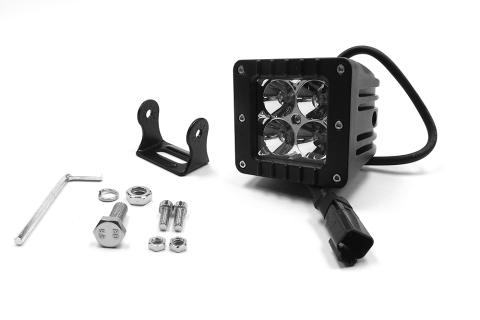3 X 3 Inch 16W Square LED Light Spot Beam 1,440 Lumens Each Top Gun Customz