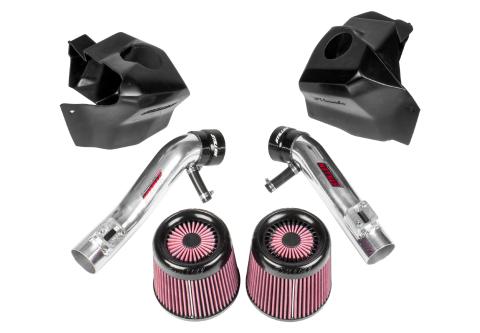370Z Dual Long Tube Air Intake Kit Gen 2 Z34 Oil Filter For 09-18 Nissan 370Z Stillen