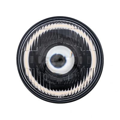 High/Low Beam Black 30W LED 5.75 Inch with HDR Switchback Halo with Original Glass Dapper Lighting