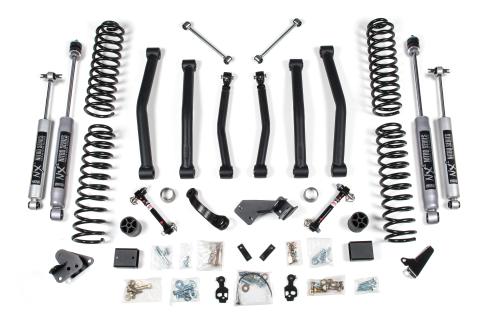 4.5 Inch Lift Kit Jeep Wrangler JK 12-18 4-Door Sway Bar Disconnect NX2 Nitro Shocks