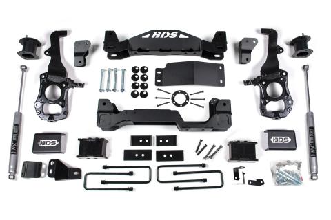 6 Inch Lift Kit Ford F150 21-25 4WD 5 Inch Block NX2 Nitro Shocks