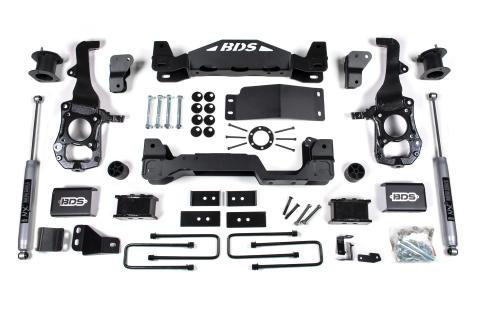 4 Inch Lift Kit Ford F150 21-25 4WD 3 Inch Block Fox 2.0 Performance Shocks