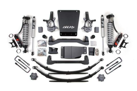2007-2013 GM 1500 4wd 6 Inch Suspension Lift Kit 5.5 Inch Rear Block/AAL 2.5 PES C/O Front 2.0 IFP PS Rear BDS Supsension