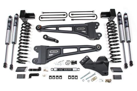 5 Inch Lift Kit w/ Radius Arm Ford F250/F350 Super Duty 23-24 4WD Gas 5 Inch Block with 3 Leaf Main Fox 2.0 Performance