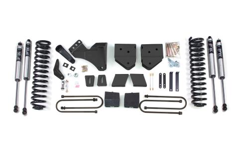 6 Inch Lift Kit Ford F250/F350 Super Duty 05-07 4WD Diesel 5 Inch Block With Overload Fox 2.0 Performance