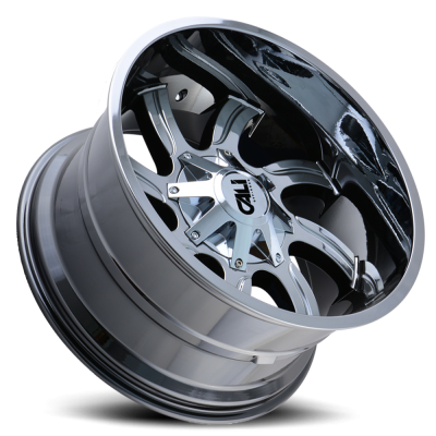 Cast Aluminum Wheels Twisted 9102 CH 20x12 Chrome 6 On 135/6 On139.7 Bolt Pattern -44 Offset Cali Offroad Wheels