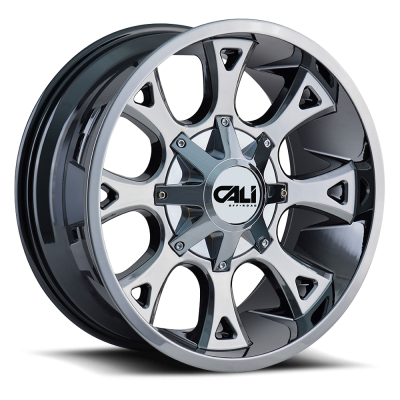 Cast Aluminum Wheels Anarchy 9103 CH 22x12 Chrome 6 On 135/6 On139.7 Bolt Pattern -44 Offset Cali Offroad Wheels