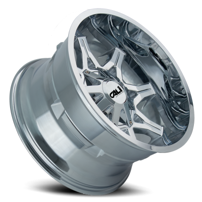 Cast Aluminum Wheels Obnoxious 9107 CH 20x10 Chrome 5 On 127/5 On139.7 Bolt Pattern -19 Offset Cali Offroad Wheels