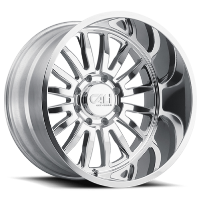Cast Aluminum Wheels Summit 9110 PO 24x14 Milled Spokes Polished 5 On 127 Bolt Pattern -76 Offset Cali Offroad Wheels