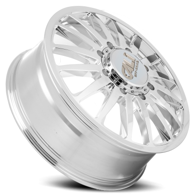 Dually Wheels Summit Dually 9110D PO 20x8.25 Milled Spokes Polished 8 On 165.1 Bolt Pattern 115 Offset Cali Offroad Wheels