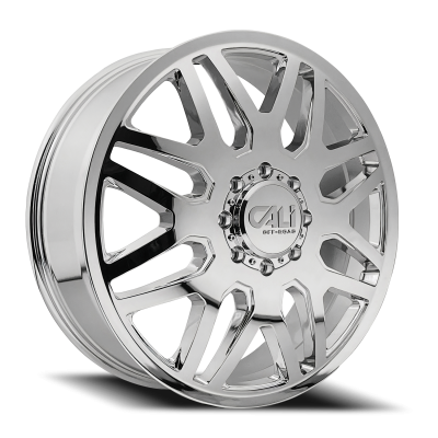 Dually Wheels Invader Dually 9115D CH 24x8.25 Chrome 8 On 165.1 Bolt Pattern 115 Offset Cali Offroad Wheels