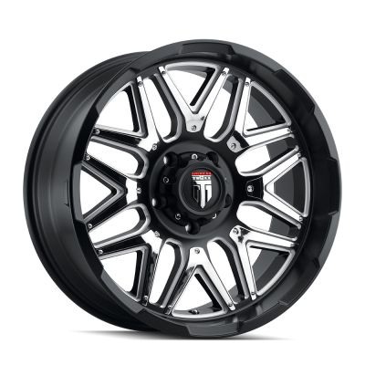 Grind AT151 Matte Black Milled 20X9 5-127 0MM 78.1MM Off Road Wheels American Truxx