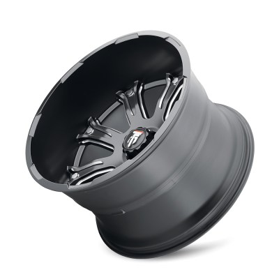 Bomb AT154 Satin Black Milled 22X14 5-127 -76MM 78.1MM Off Road Wheels American Truxx