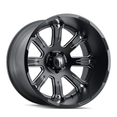 Bomb AT154 Satin Black Milled 20X12 5-127 -44MM 78.1MM Off Road Wheels American Truxx