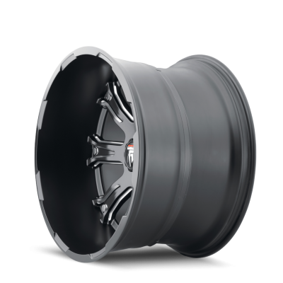 Bomb AT154 Satin Black Milled 20X12 5-127 -44MM 78.1MM Off Road Wheels American Truxx