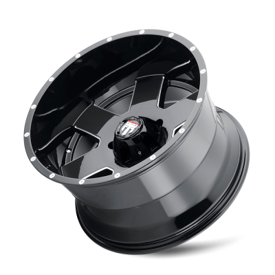 Armor AT155 Gloss Black Milled 18X9 5-127 -12MM 78.1MM Off Road Wheels American Truxx