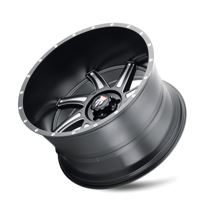 Vortex AT162 Satin Black Milled 20X10 5-127 -24MM 78.1MM Off Road Wheels American Truxx