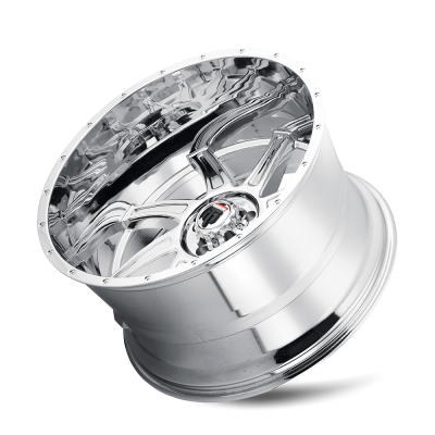 Vortex AT162 Chrome 24X14 5-139.7 -76MM 87.1MM Off Road Wheels American Truxx