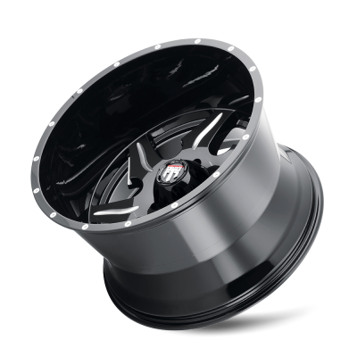 Ninja AT163 Gloss Black Milled 22X14 5-127 -76MM 78.1MM Off Road Wheels American Truxx