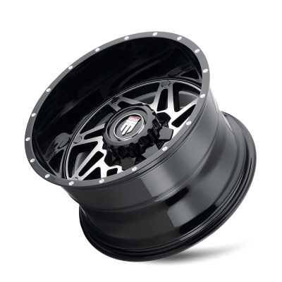 Warrior AT165 Gloss Black Machined 20X10 5-127 -24MM 78.1MM Off Road Wheels American Truxx