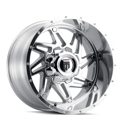 Warrior AT165 Polished 22X14 5-127/5-139.7 -76MM 78.1MM Off Road Wheels American Truxx
