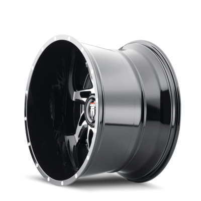 Spyder AT183 Gloss Black Machined 20X10 5-127 -24MM 78.1MM Off Road Wheels American Truxx