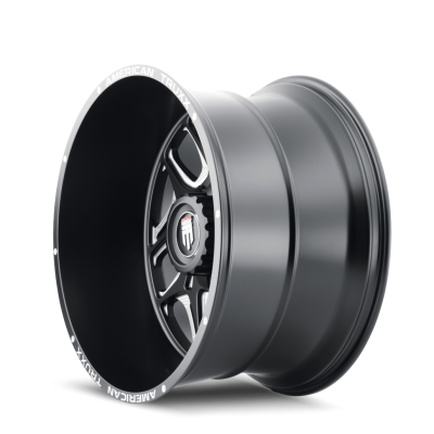 Sweep AT1900 Satin Black Milled 20X9 5-127 -12MM 78.1MM Off Road Wheels American Truxx