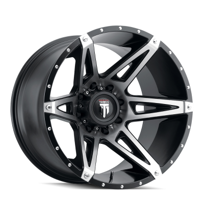 Gloss Black Machined 18X9 6-135 -12MM 106.1MM Off Road Wheels American Truxx
