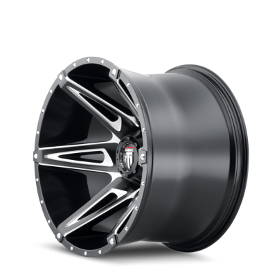 Kutz AT1902 Gloss Black Milled 18X9 5-127 -12MM 78.1MM Off Road Wheels American Truxx